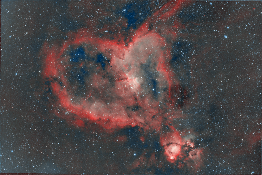 Heart Nebula in HOO