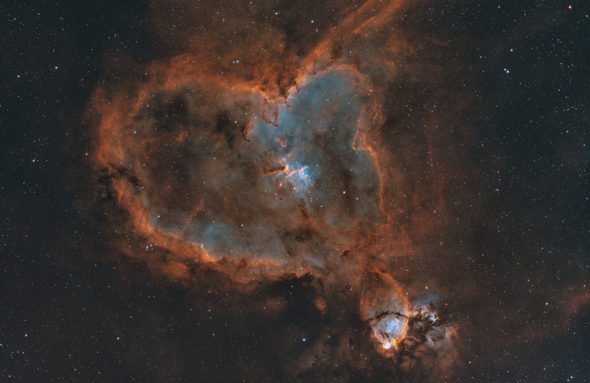 Heart Nebula in SHO palette