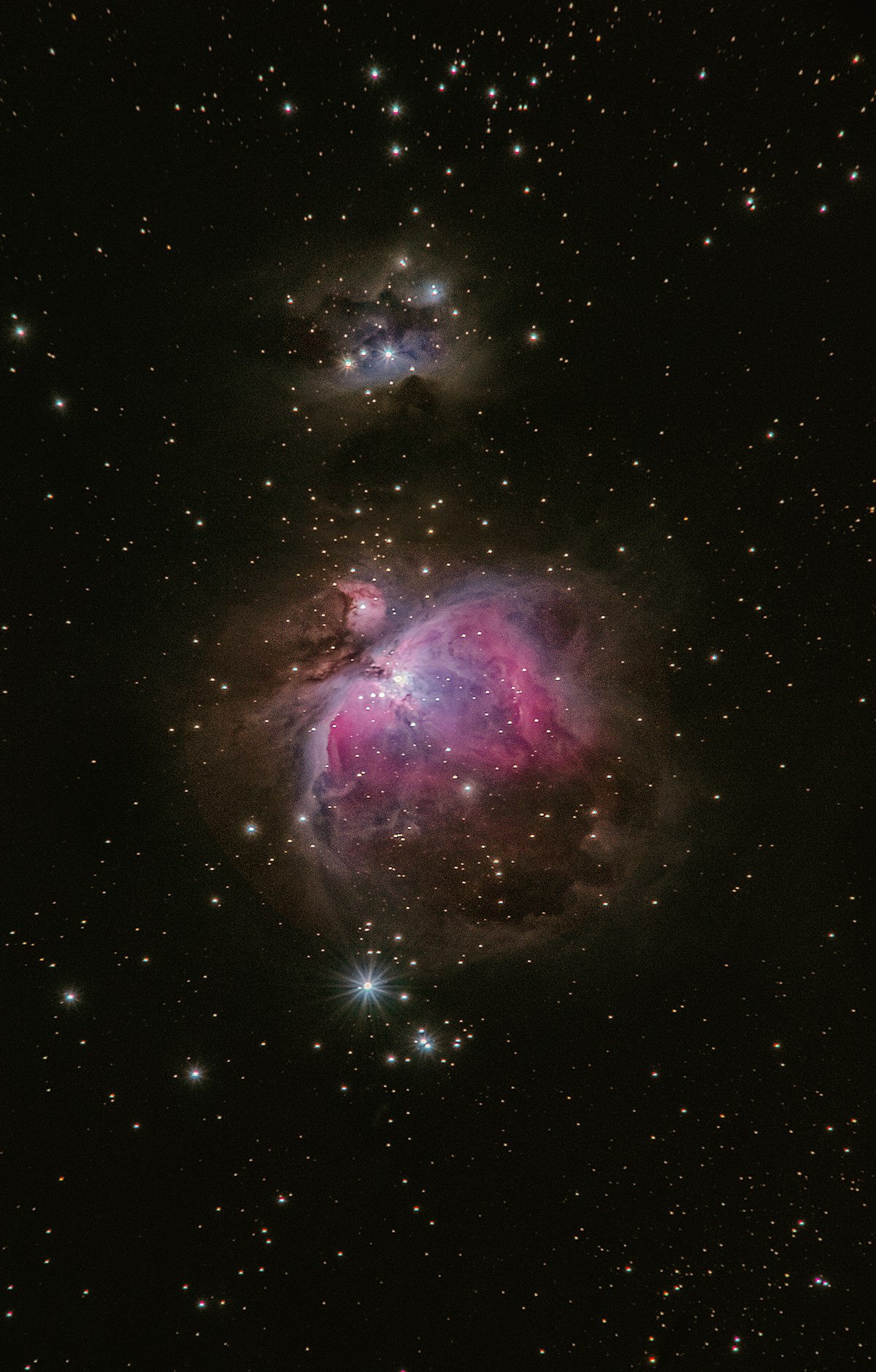 Telescope under the night sky